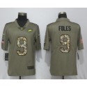 Philadelphia Eagles #9 Nick Foles Olive Camo Salute To Service Limited Stitched Jersey