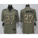 Philadelphia Eagles #27 Malcolm Jenkins Olive Camo Salute To Service Limited Stitched Jersey