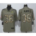 Philadelphia Eagles #36 Jay Ajayi Olive Camo Salute To Service Limited Stitched Jersey