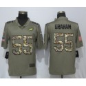 Philadelphia Eagles #55 Brandon Graham Olive Camo Salute To Service Limited Stitched Jersey