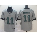 Philadelphia Eagles #11 Carson Wentz Silver Inverted Legend Stitched Jersey