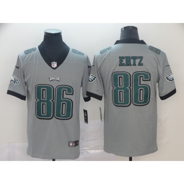 Philadelphia Eagles #86 Zach Ertz Silver Inverted Legend Stitched Jersey