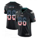 Philadelphia Eagles #86 Zach Ertz Black USA Flag Color Rush Limited Fashion Stitched Jersey