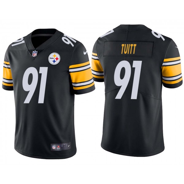 Pittsburgh Steelers Black #91 Stephon Tuitt Vapor Untouchable Limited Stitched Jersey
