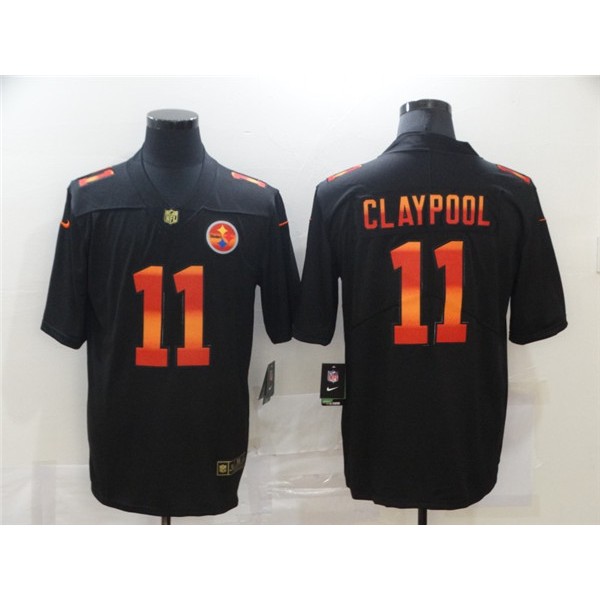 Pittsburgh Steelers #11 Chase Claypool Black Fashion Limited Stitched Jersey