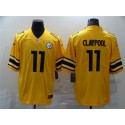 Pittsburgh Steelers #11 Chase Claypool Gold Inverted Legend Stitched Jersey
