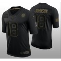 Pittsburgh Steelers #18 Diontae Johnson Black Vapor Untouchable Limited Stitched Jersey