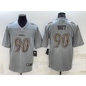 Pittsburgh Steelers #90 T.J. Watt Gray Atmosphere Fashion Stitched Jersey