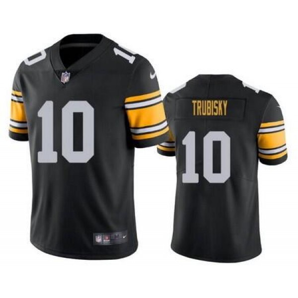 Pittsburgh Steelers #10 Mitchell Trubisky Black Vapor Untouchable Limited Stitched Jersey