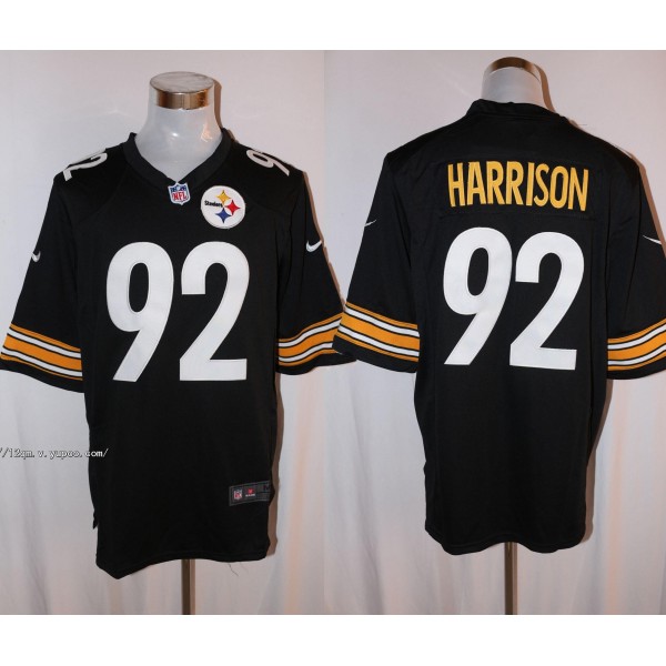 Pittsburgh Steelers #92 James Harrison Black Stitched Limited Nike Jersey