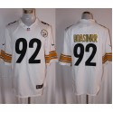 Pittsburgh Steelers #92 James Harrison White Stitched Limited Nike Jersey