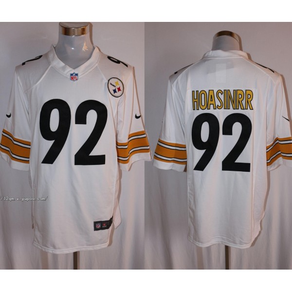 Pittsburgh Steelers #92 James Harrison White Stitched Limited Nike Jersey