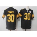 Pittsburgh Steelers #30 James Conner Black Stitched Limited Rush Nike Jersey