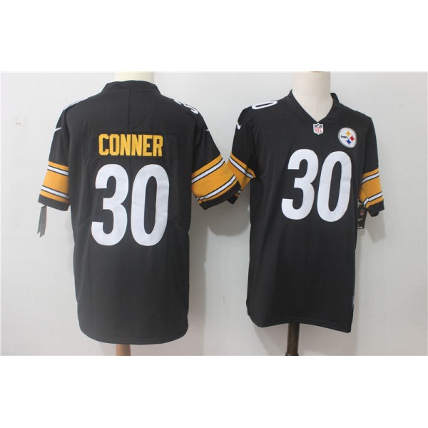 Pittsburgh Steelers #30 James Conner Black Team Color Stitched Vapor Untouchable Limited Nike Jersey