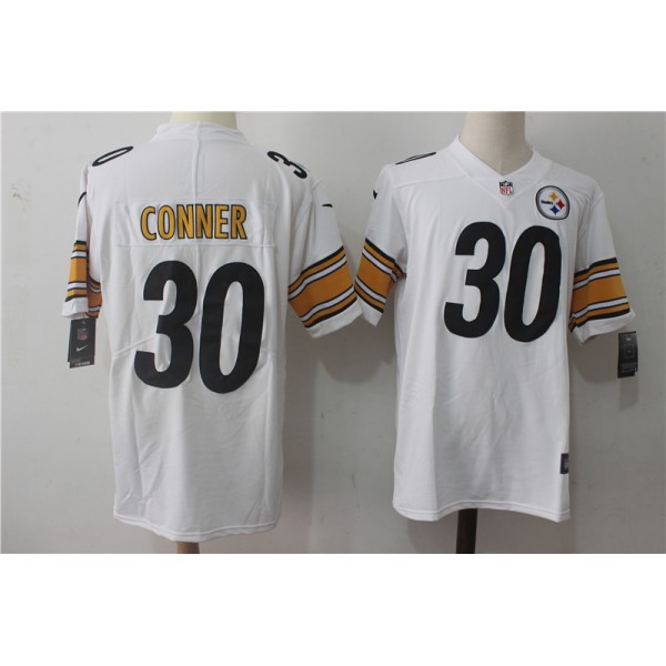Pittsburgh Steelers #30 James Conner White Stitched Vapor Untouchable Limited Nike Jersey