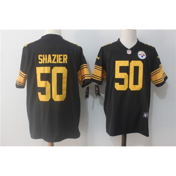 Pittsburgh Steelers #50 Ryan Shazier Black Limited Rush Stitched Nike Jersey