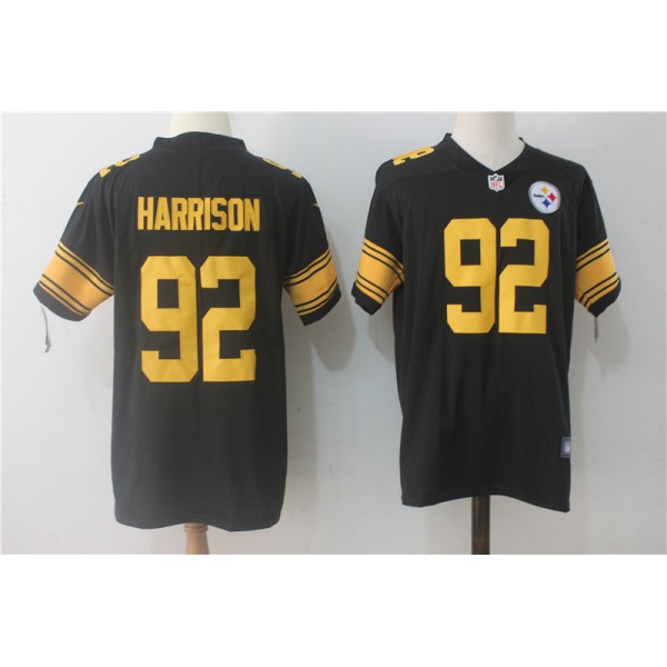Pittsburgh Steelers #92 James Harrison Black Limited Rush Stitched Nike Jersey