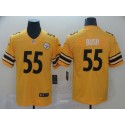 Pittsburgh Steelers #55 Devin Bush Gold Inverted Legend Stitched Jersey