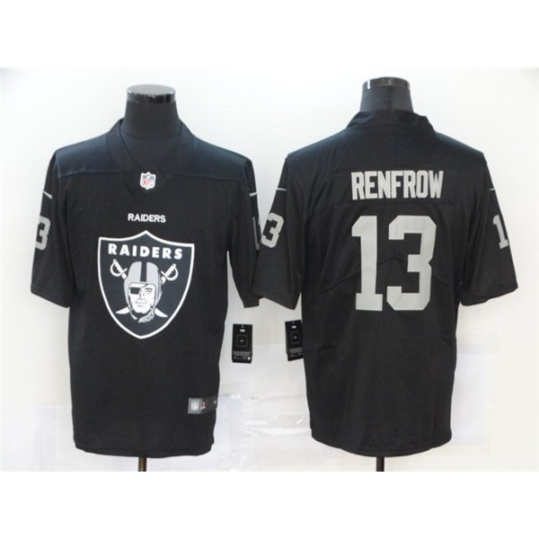 Raiders #13 Hunter Renfrow 2020 Team Big Logo Black Limited Stitched Jersey