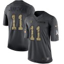 Raiders #11 Sebastian Janikowski Black Stitched Limited 2016 Salute To Service Nike Jersey