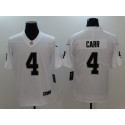 Raiders #4 Derek Carr Nike White Vapor Untouchable Limited Stitched Jersey