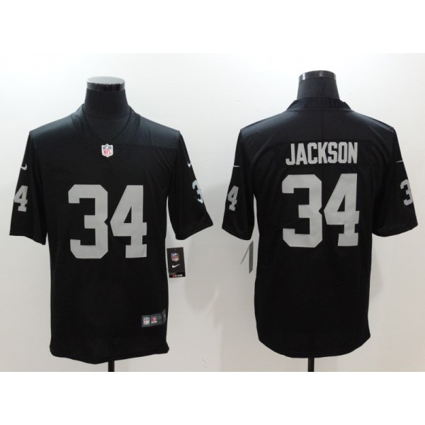 Raiders #34 Bo Jackson Black Vapor Untouchable Player Limited Jersey