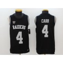 Raiders #4 Derek Carr Black Vapor Untouchable Player Limited Jersey