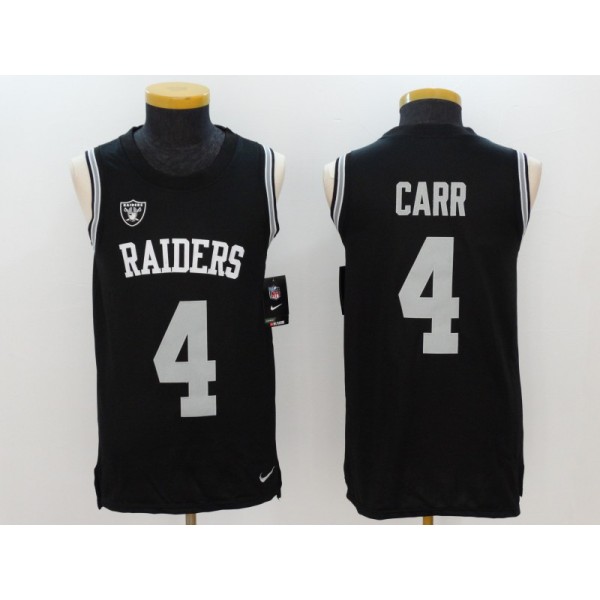 Raiders #4 Derek Carr Black Vapor Untouchable Player Limited Jersey
