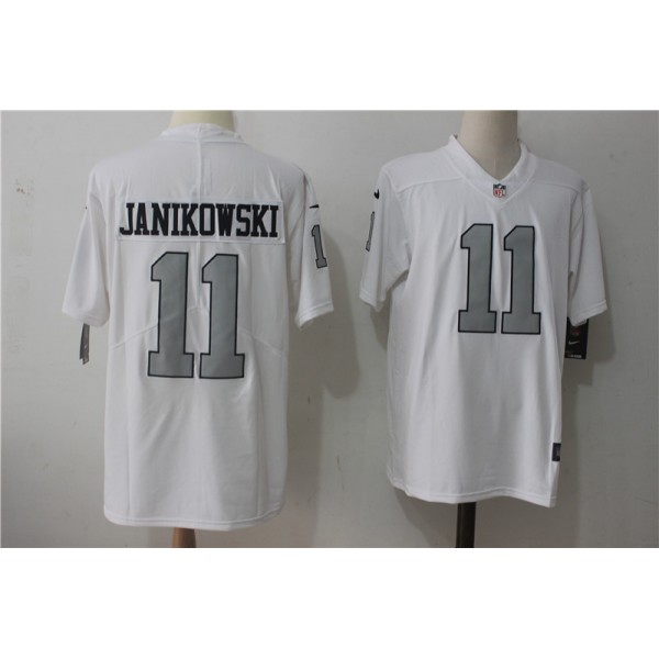 Raiders #11 Sebastian Janikowski White Stitched Vapor Untouchable Limited Nike Jersey