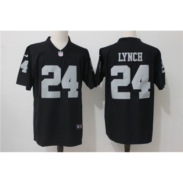 Raiders #24 Marshawn Lynch Black Vapor Untouchable Limited Stitched Jersey