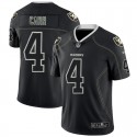 Raiders #4 Derek Carr 2018 Lights Out Black Color Rush Limited Jersey