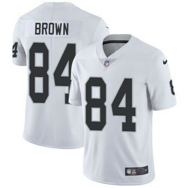 Raiders #84 Antonio Brown White Vapor Untouchable Limited Stitched Jersey