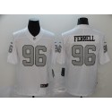 Raiders #96 Clelin Ferrell White Color Rush Limited Stitched Jersey