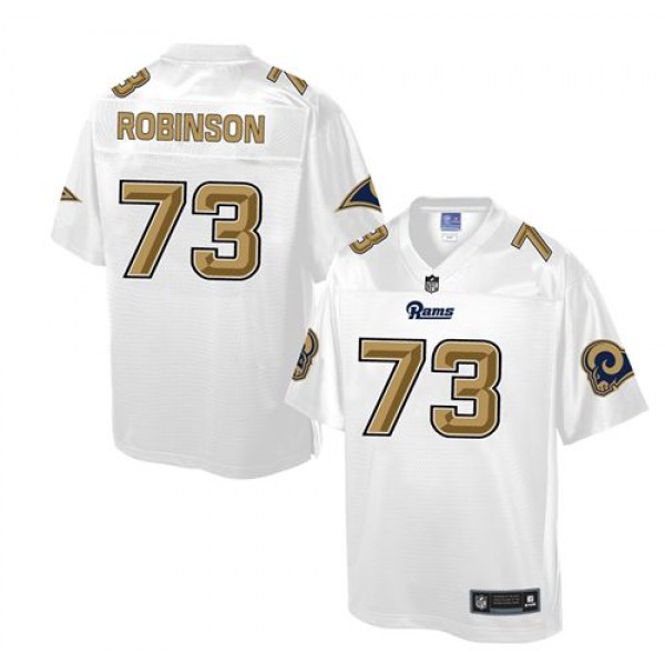Rams #73 Greg Robinson White Pro Line Fashion Game Nike Jersey