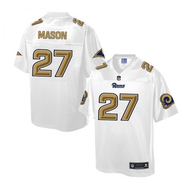 Rams #27 Tre Mason White Pro Line Fashion Game Nike Jersey