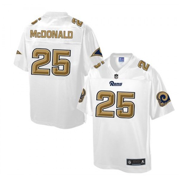 Rams #25 T.J. McDonald White Pro Line Fashion Game Nike Jersey