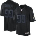 Rams #99 Aaron Donald Black Stitched Impact Limited Nike Jersey