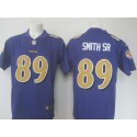 Ravens #89 Steve Smith Sr. Purple Limited Rush Nike Jersey
