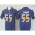Ravens #55 Terrell Suggs Purple Limited Rush Nike Jersey