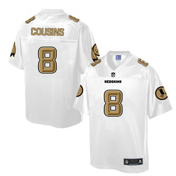 Redskins #8 Kirk Cousins White Pro Line Fashion Game Nike Jersey