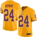 Redskins #24 Josh Norman Gold Stitched Limited Rush Nike Jersey