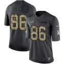 Redskins #86 Jordan Reed Black Stitched Limited 2016 Salute To Service Nike Jersey