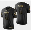 Redskins #8 Case Keenum 2019 Black Gold Edition Stitched Jersey