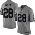 Redskins #28 Darrell Green Gray Stitched Limited Gridiron Gray Nike Jersey