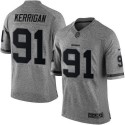 Redskins #91 Ryan Kerrigan Gray Stitched Limited Gridiron Gray Nike Jersey