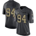 Saints #94 Cameron Jordan Black Stitched Limited 2016 Salute To Service Nike Jersey