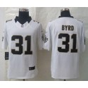 Saints #31 Jairus Byrd White Stitched Limited Nike Jersey