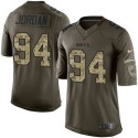 Saints #94 Cameron Jordan Green Stitched Limited Salute To Service Nike Jersey