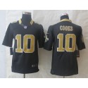 Saints #10 Brandin Cooks Black Team Color Stitched Limited Nike Jersey