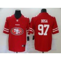 San Francisco 49ers #97 Nick Bosa Red 2020 Team Big Logo Limited Stitched Jersey